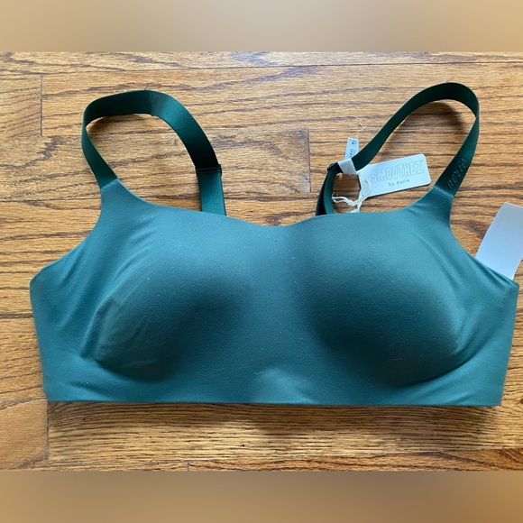 Aerie SMOOTHEZ Bralette XL Teal Green Wireless Lounge Bra NWT. - Picture 2 of 7